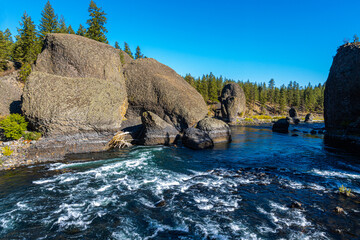 Bowl and Pitcher Formation , Riverside State park, Spokane, Washington, USA