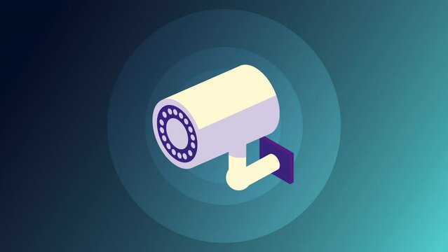 security cam video animation