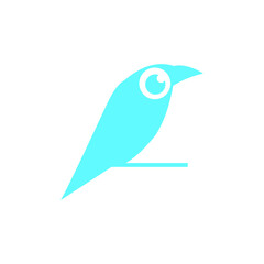 illustration logo bird icon templet