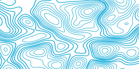Fototapeta na wymiar Seamless wave hand drawn pattern. Waves background. Topographic map contour lines 