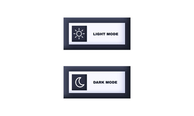 3d day night switch dark mode light