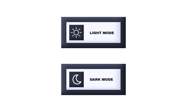 3d day night switch dark mode light