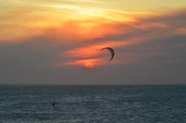 Sunsets awesome, different persons taking selfie pic outside, lifestyle happiness in couple