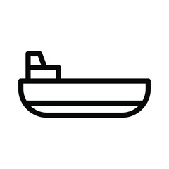 sailboat line icon illustration vector graphic