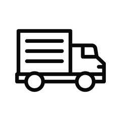truck line icon illustration vector graphic