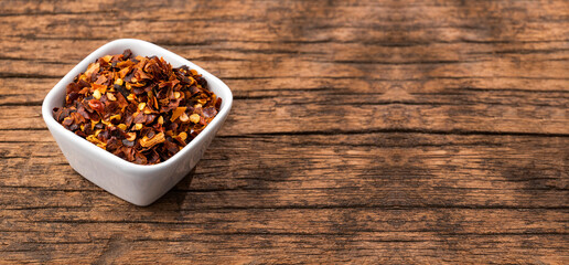 Crushed red cayenne pepper - dried chili