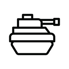 tank line icon illustration vector graphic
