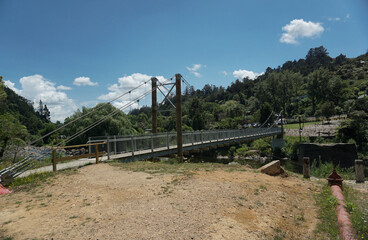 The View Around Karangahake Gorge Historic Walkway, New Zealand.
