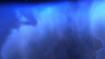 Space background with realistic nebula and shining stars. Colorful cosmos with stardust and milky way. Magic color galaxy. Infinite universe and starry night. 3d render	
