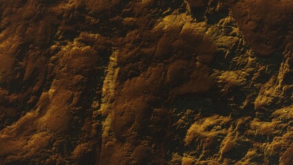 3d render of abstract planet surface with high detailed relief