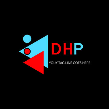 DHP letter logo creative design with vector graphic