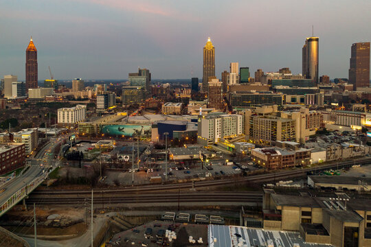 Atlanta Sunset In The Early Evening