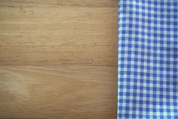 blue plaid fabric or tablecloth background