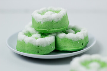 Putu Ayu traditional Indonesian cake.