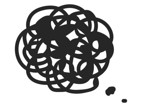 もやもやマーク Stock Vector Adobe Stock