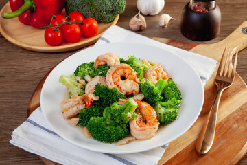 Stir Fried Broccoli with Shrimp