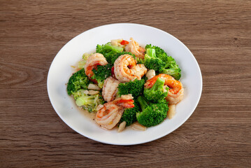 Stir Fried Broccoli with Shrimp
