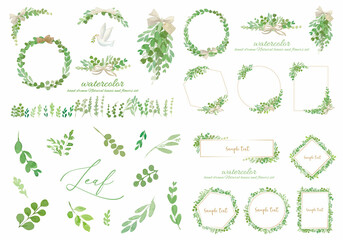 グリーンリーフのフレームセット © fuufuu