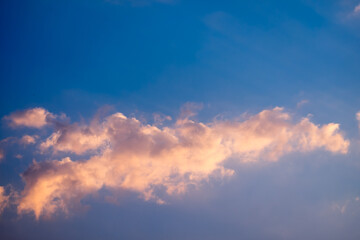 white clouds and blue sky