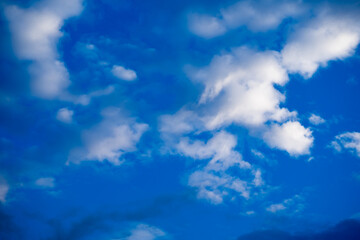 Fototapeta na wymiar white clouds and blue sky