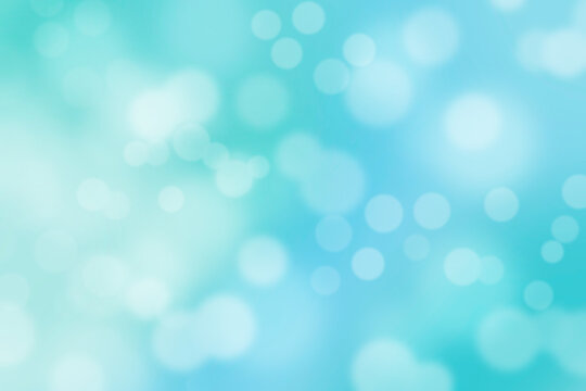 bokeh lights on green blue background