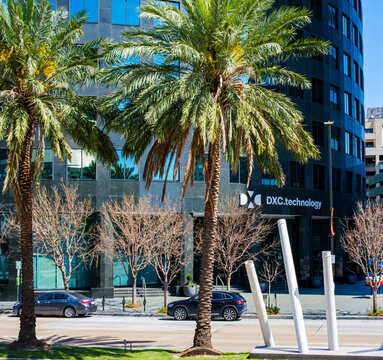 DXC Technology Office Building on Poydras Street on April 3, 2022 in New Orleans, LA, USA