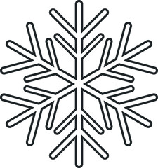 Snowflake Icon, Snowflake Line Icon