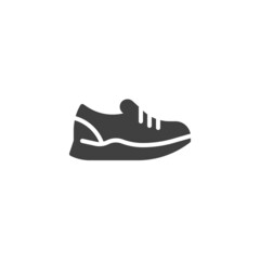 Shoe, sneaker vector icon