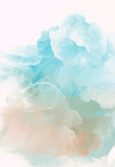 Hand painted abstract color background, vector illustration