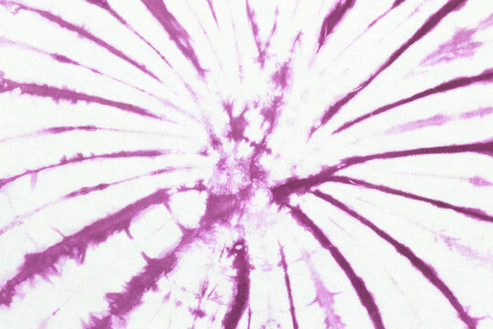 Purple Tie Dye Fabric Texture Background.