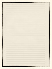 Obraz premium Empty vintage notebook paper background.