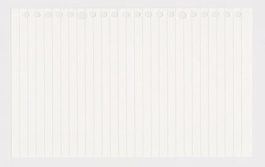 Blank lined paper background.