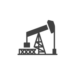 Oil pump vector icon