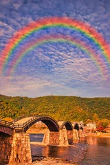 Printed roller blinds Kintai Bridge 岩国の美しい錦帯橋