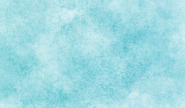 Abstract cloudy Blue watercolor painting textured on white paper background. Grunge light blue paper texture background. Light blue sky shades color watercolor illustration for any design and flyer. © DAIYAN MD TALHA