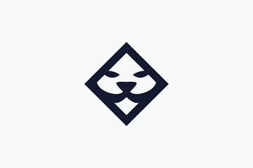 Cat Casino Logo, Animal Logo. Playing cards logos. Suitable for any related industry