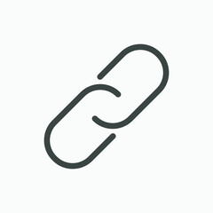 link, chain, hyperlink icon vector symbol 