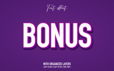 Obraz premium bonus text effect in festival style