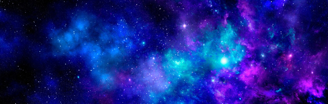 Nebula gas cloud in deep outer space © MARIIA