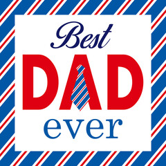 happy father's day with text and necktie