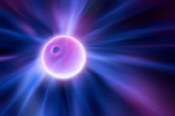 Plasma Light Ball on black background