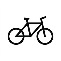 Bicycle. Bike icon vector. Cycling concept. Sign for bicycles path Isolated on white background. Trendy Flat style for graphic design, logo, Web site, social media, UI, mobile app, EPS10