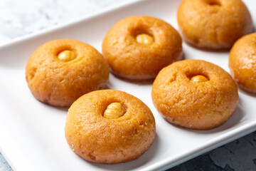 Traditional delicious Turkish dessert (Turkish name; Sekerpare)