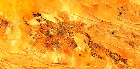 abstract landscape of the deserts of Africa from the air emulating the shapes and colors of the nuclear Furnace, Genre: Abstract Naturalism, from the abstract to the figurative