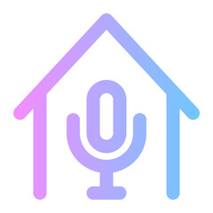 voice control gradient icon