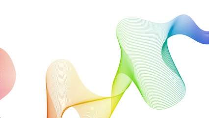 Abstract backdrop with wave gradient lines