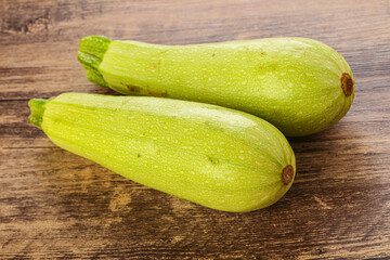 Two Young zucchini for cooking