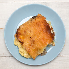 Baked meat