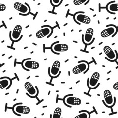 Microphones seamless pattern