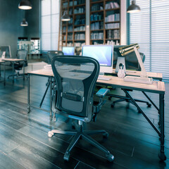 Administration & Planning Office In Design (focused) - 3D Visualization